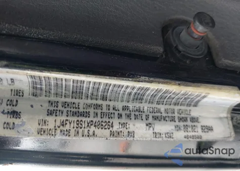 1999 Jeep Wrangler Sport from USA, damaged, VIN 1J4FY19S1XP406264